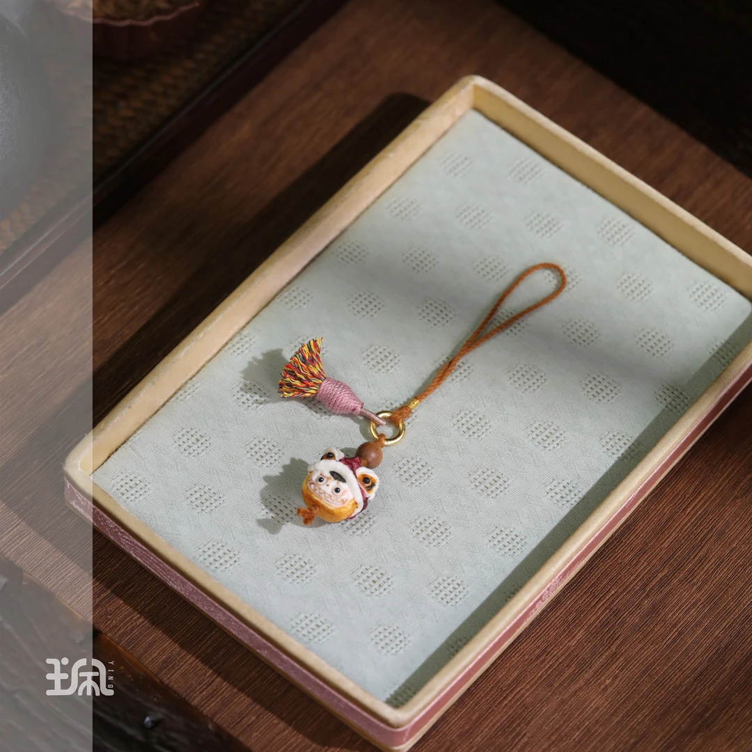 非金属木质吊坠 醒狮拉布布手机挂CYF25020214多样性发其一