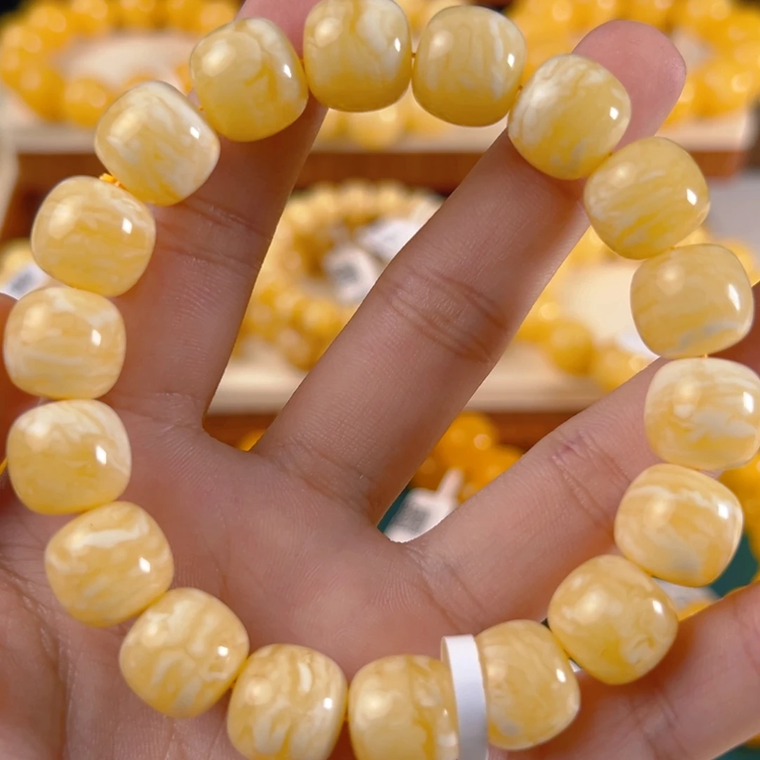 裸石琥珀未镶嵌24g俄料虎皮纹13mm ad