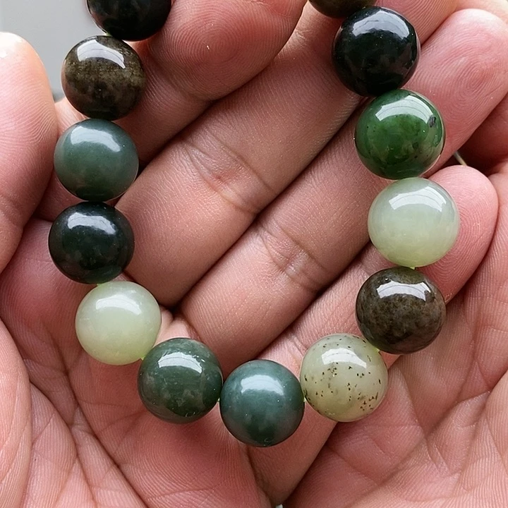 【闪购商品】未镶嵌手链和田玉14多宝