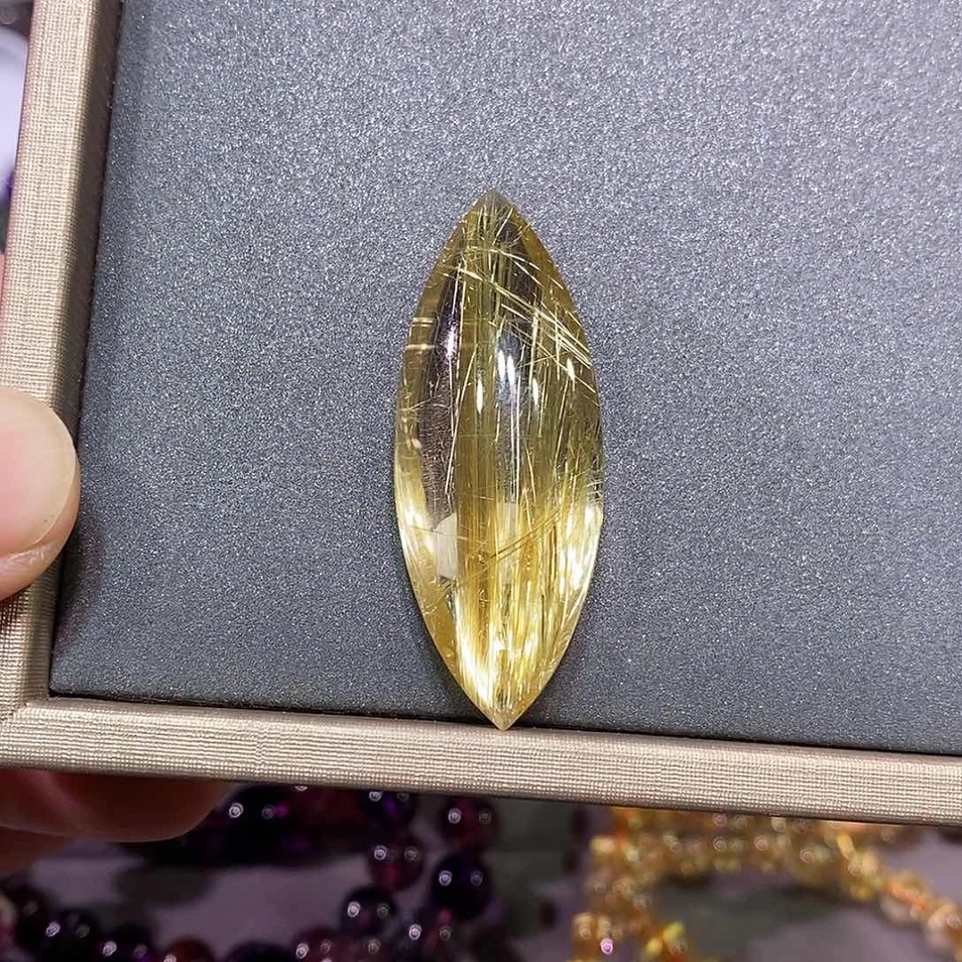 吊坠(赠链)未镶嵌水晶金钛晶