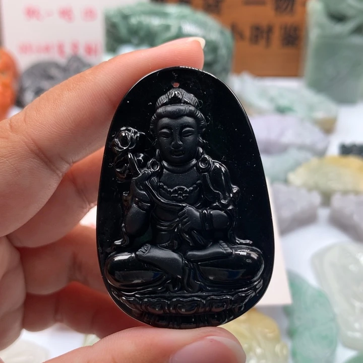 翡翠未镶嵌颈饰保真天然A货翡翠