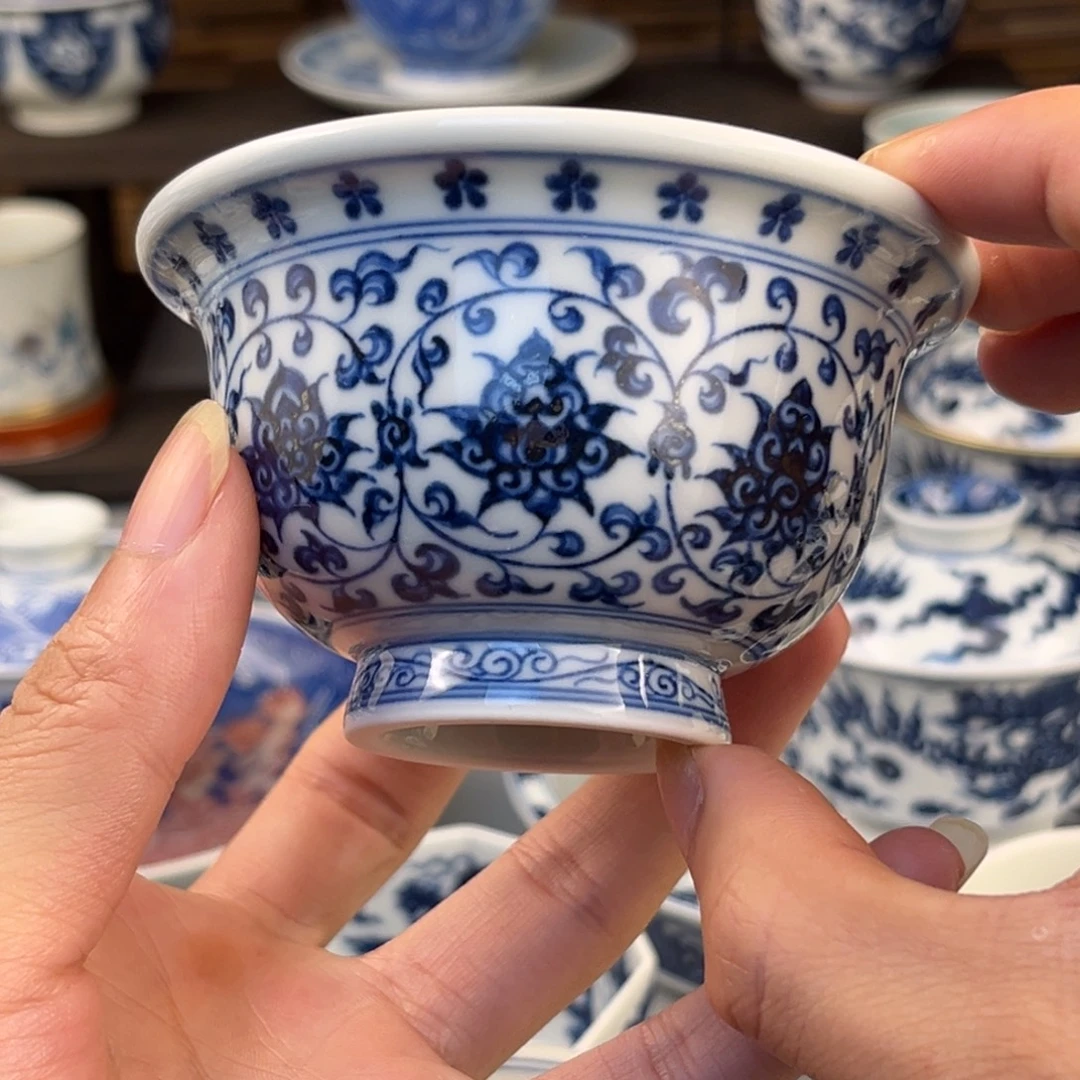 瓷片杯子薄压手杯哈哈哈哈哈