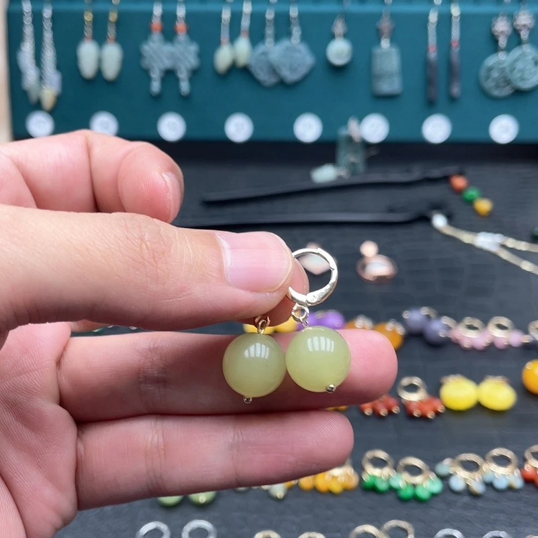 未镶嵌翡翠耳饰0086