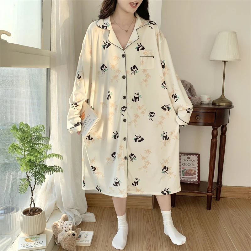 秋冬德绒特大码300斤睡衣女胖m爆款2025开衫睡裙孕妇裙睡袍家居服