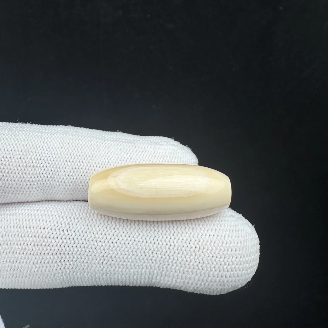 J3110天然猛犸牙 桶珠勒子13.3*32.8mm一物一图 假一罚十