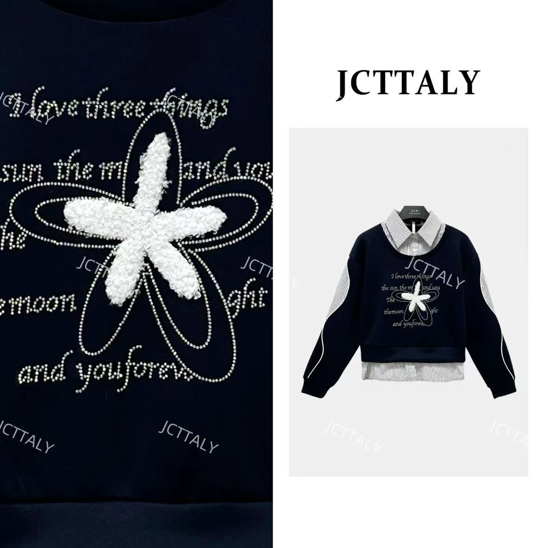 【宠粉价】设计师新款五角星长袖卫衣百搭秋季女装NH-Q0648