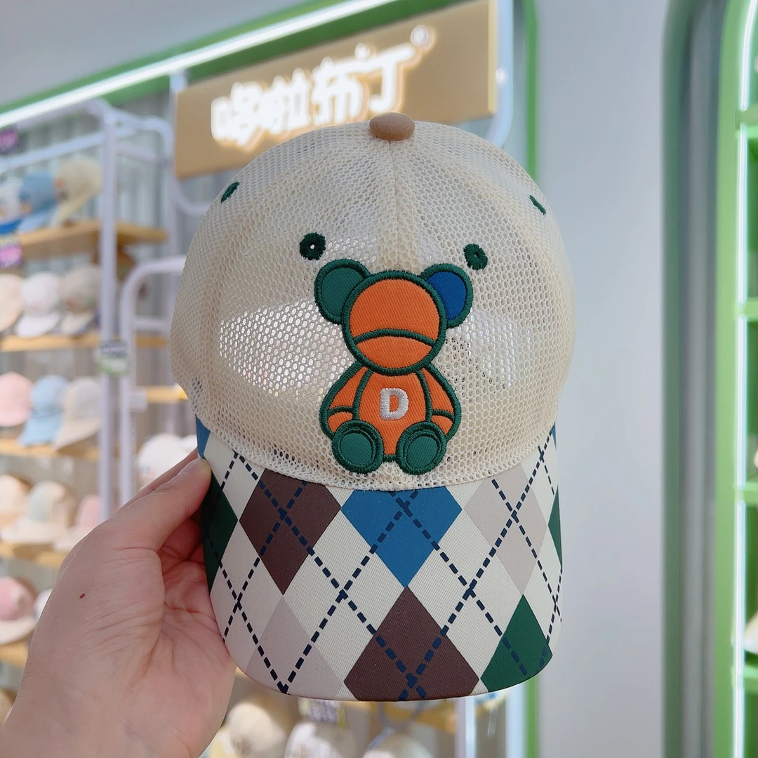 dudula/嘟嘟啦全网大檐男宝棒球帽子宝宝鸭舌帽防晒帽帽透气2572