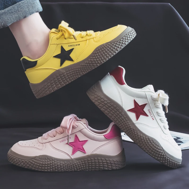 【Mei】2025经典款式潮流板鞋新款设计感百搭低帮休闲鞋小众亮色系