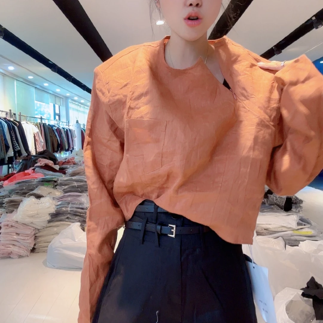 里安家亚麻上衣120斤