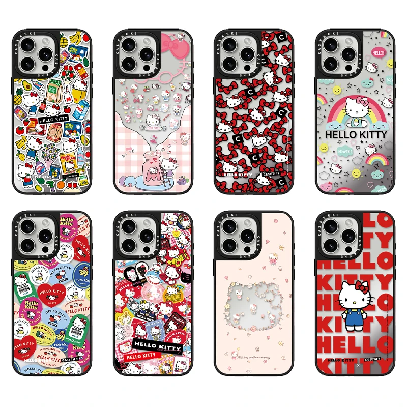 GGBond新款凯蒂系列合集适用苹果16PRO镜面手机壳iPhone15/14套13