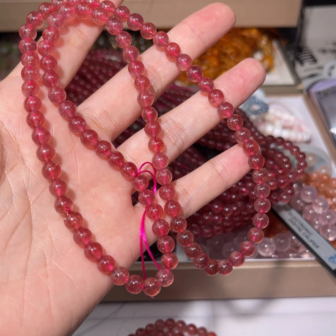 水晶手链未镶嵌草莓晶035