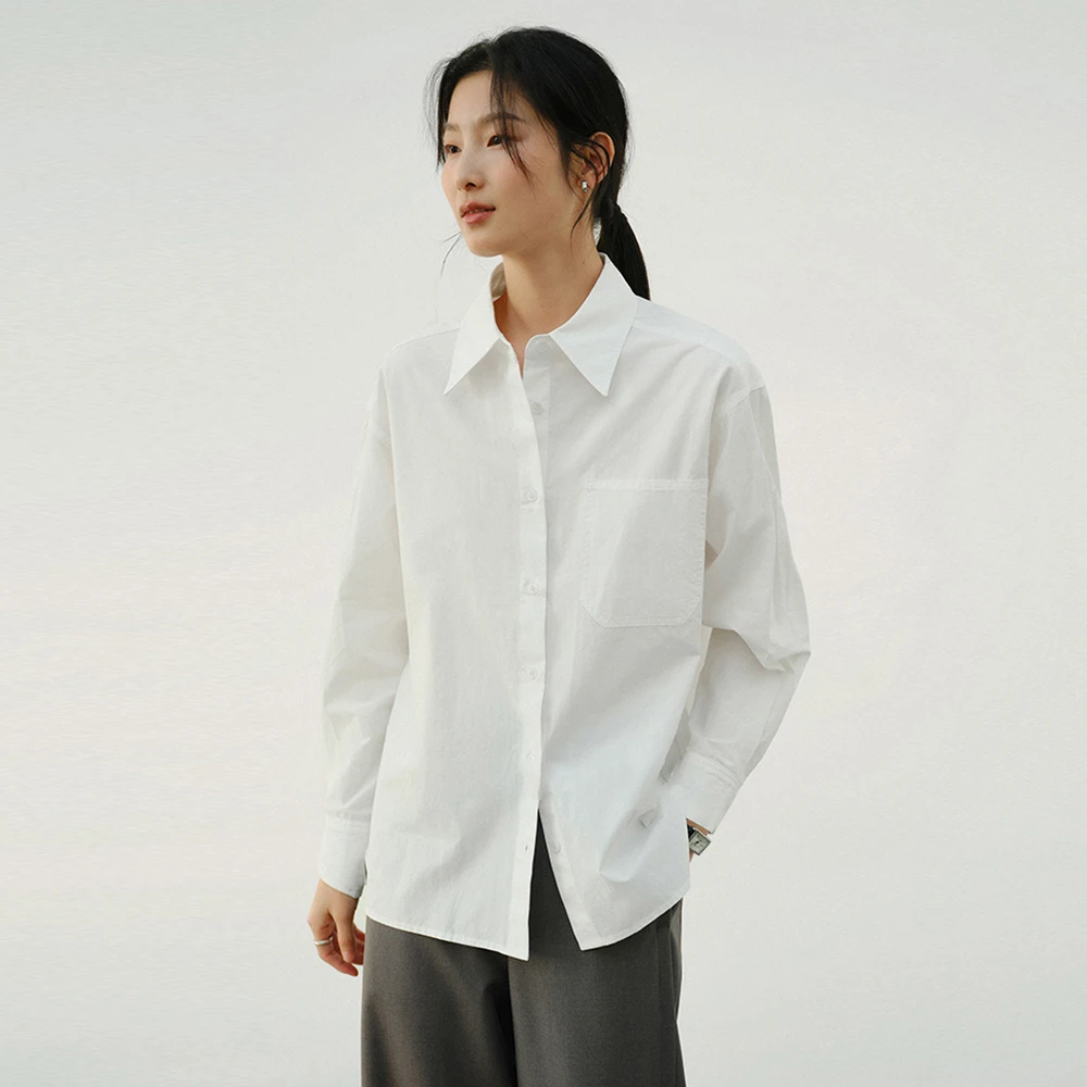 【逸阳断码清仓】春夏宽松显瘦法式淡色衬衫女款时尚简约气质叠穿