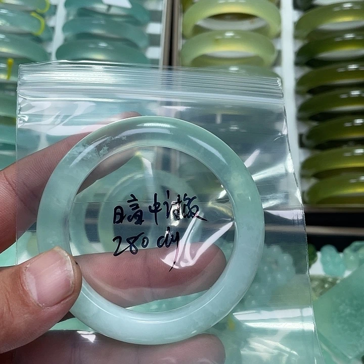 暗***饭蛇纹石玉未镶嵌手镯