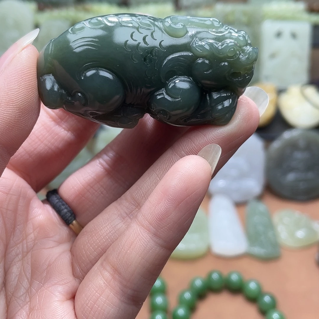 和田玉未镶嵌吊坠(不含链)