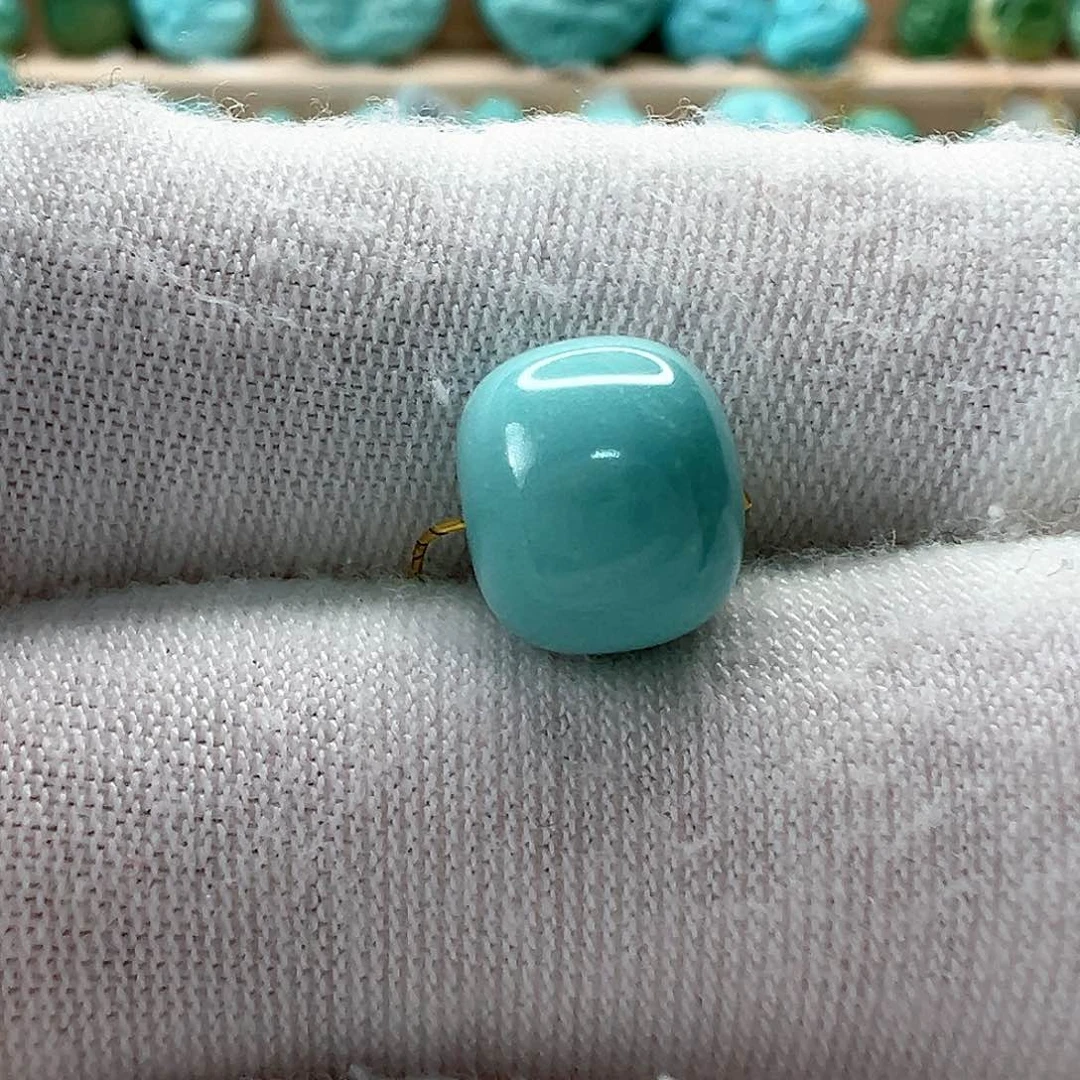 未镶嵌绿松石老型珠9.3x8mm