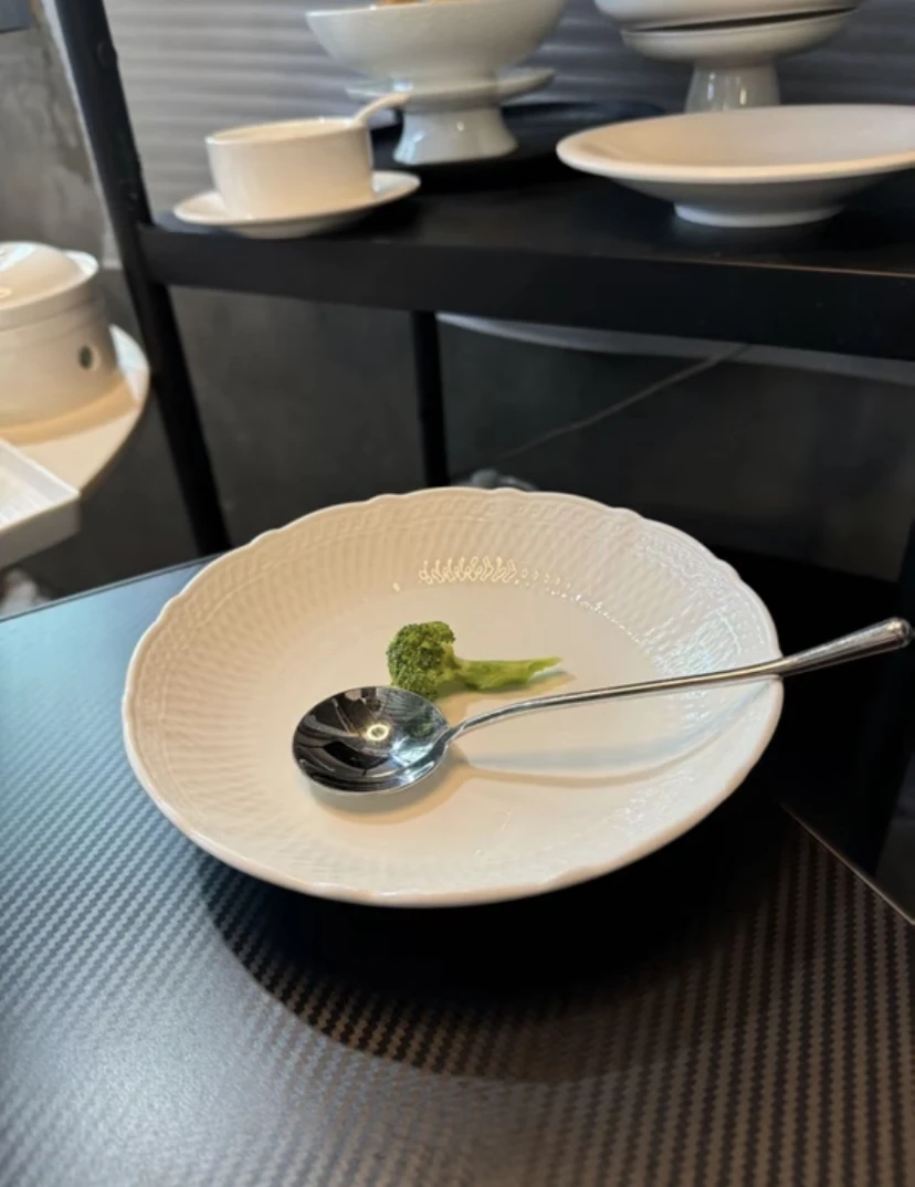 8寸爱丽丝浅盘 高温白瓷
