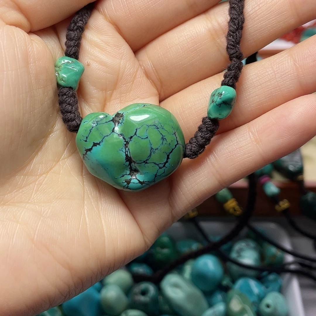 胖***胖绿松石未镶嵌手链