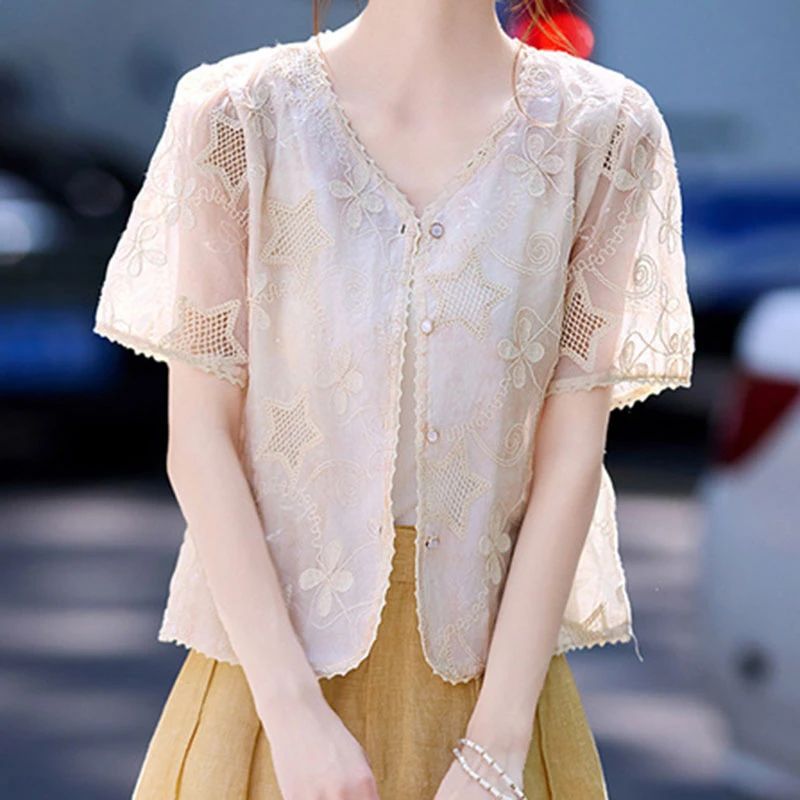 2025夏季薄款衬衫小众打底设计推荐搭配气质轻奢洋气外套#0mv