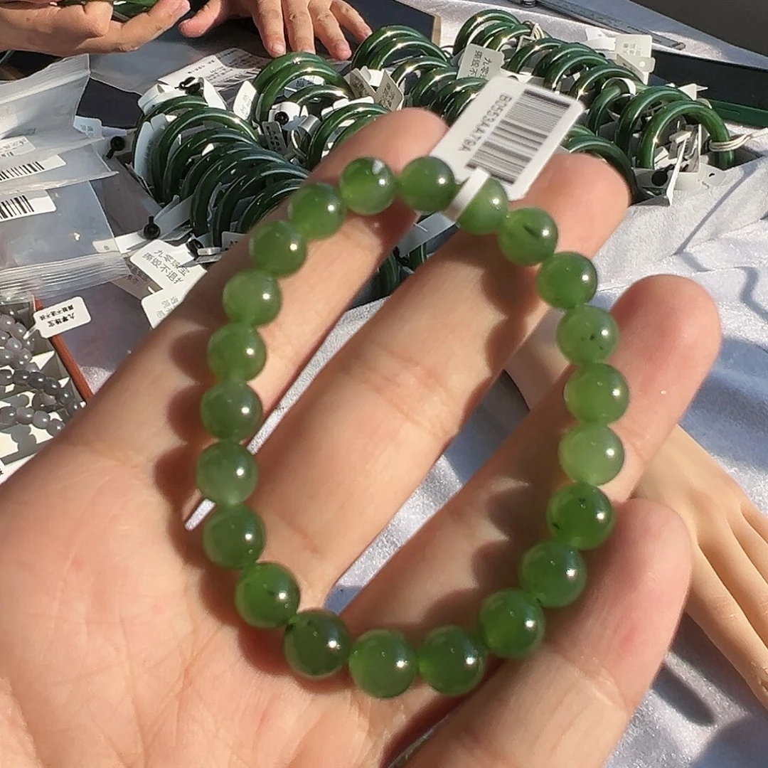 和田玉手串未镶嵌B0553