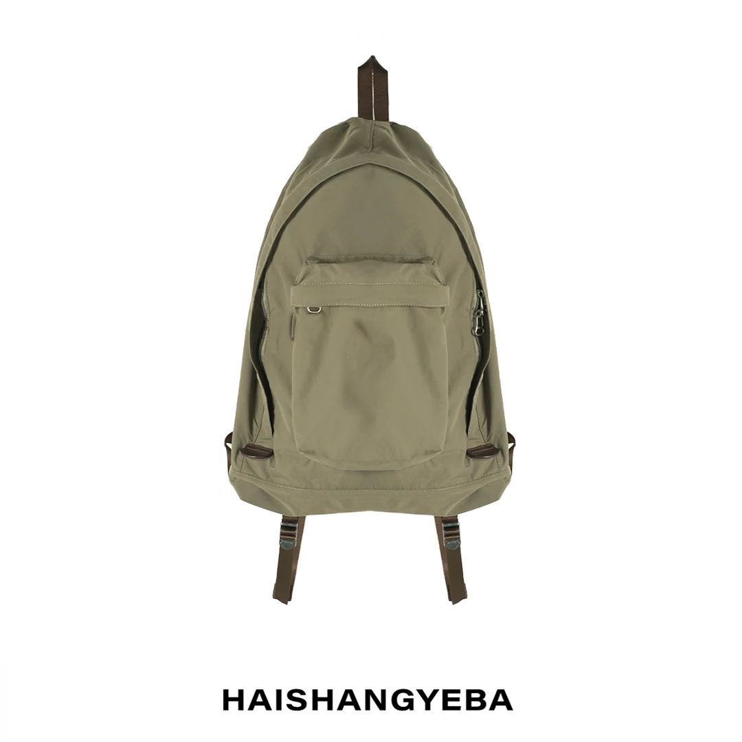 【海上叶爸】新款2025百搭尼龙大容量男女同款防水双肩包