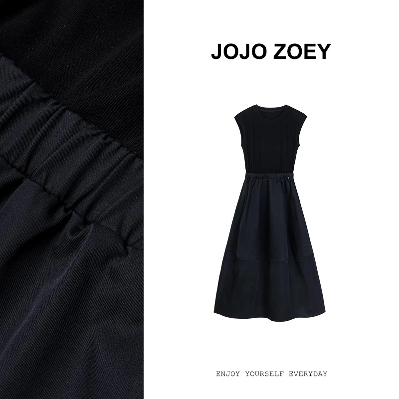 JOJO ZOEY【清仓NO退换】高雅典藏~通勤高级感无袖连衣裙lyq-11165