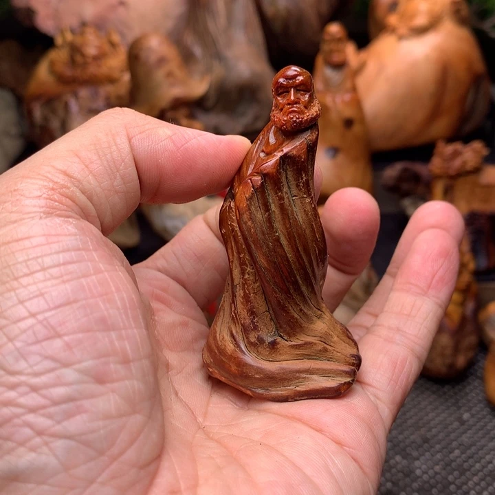 柏木（崖柏）崖柏陈化料手把件