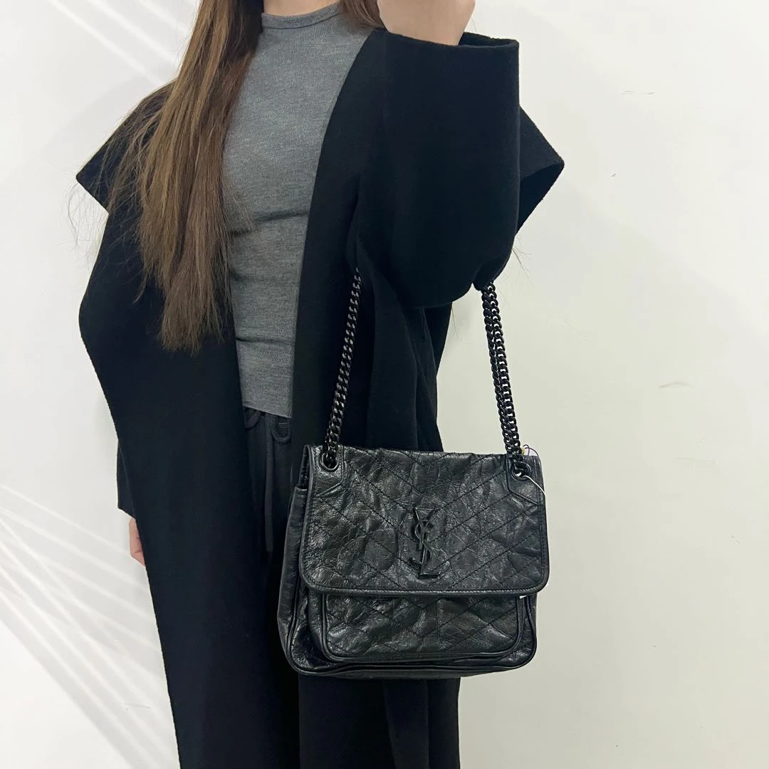 99新 YSL/圣罗兰 中号niki斜挎包/1611