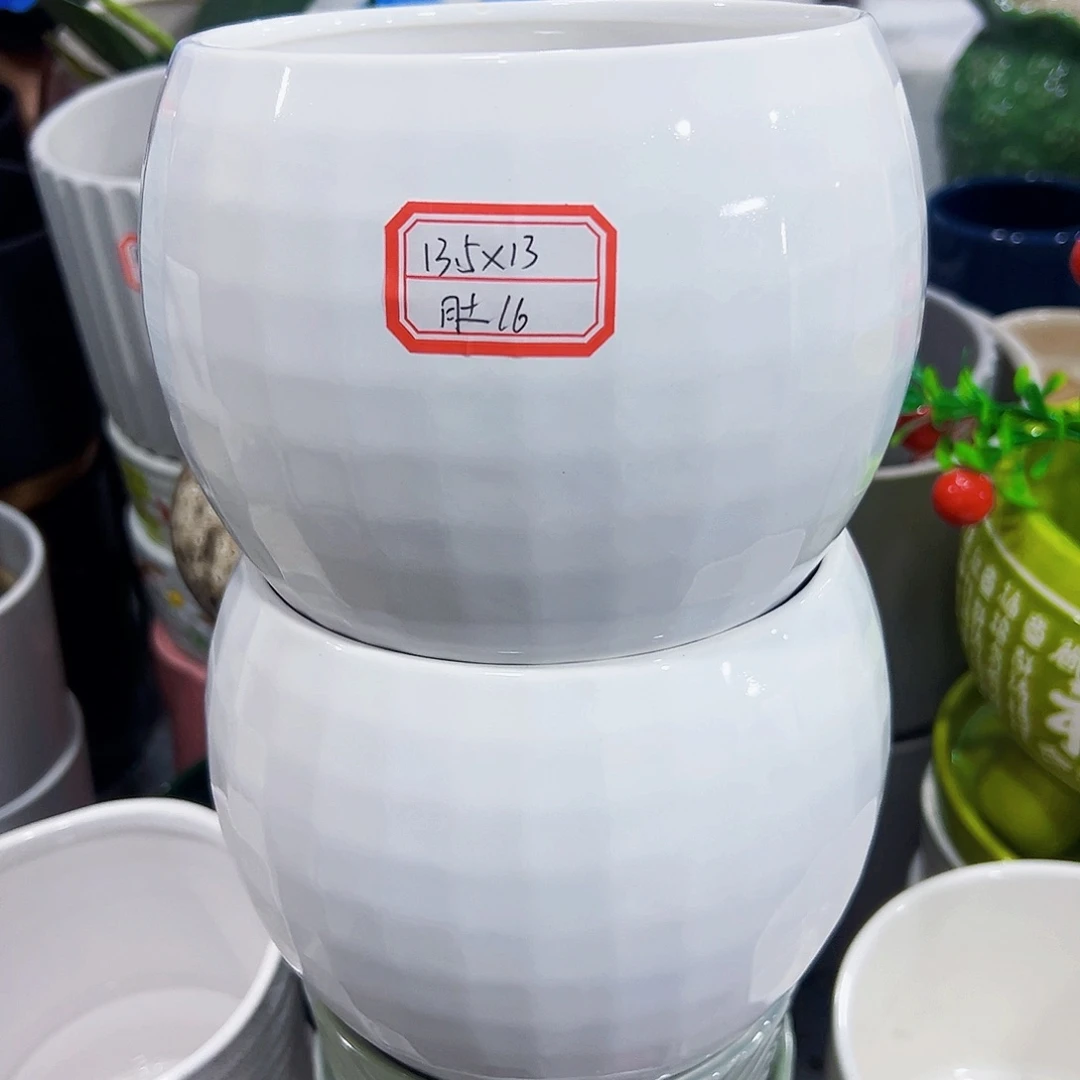 外贸尾单陶瓷花盆凑单10米包邮
