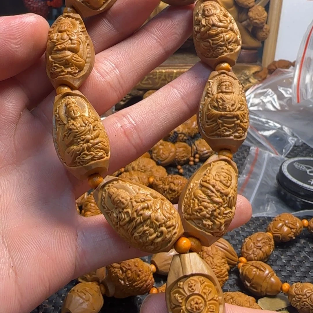 橄榄核手串/手链包衣八大护法