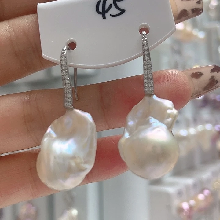 淡水珍珠戒指银S925镶嵌