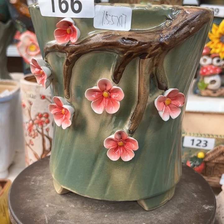 紫砂花盆粗陶材质多肉花盆