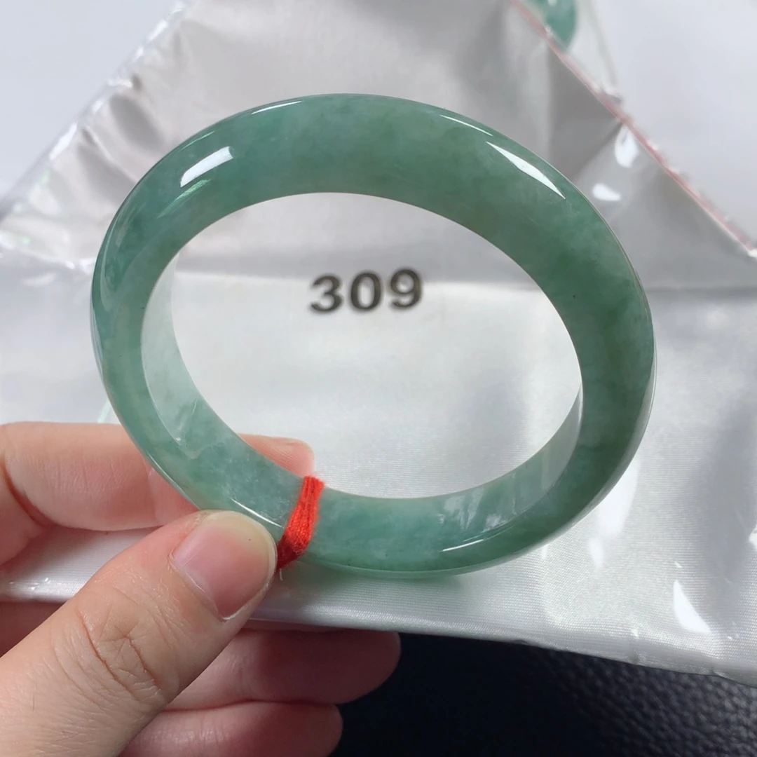 翡翠手镯未镶嵌缅甸天然翡翠手镯58圈口