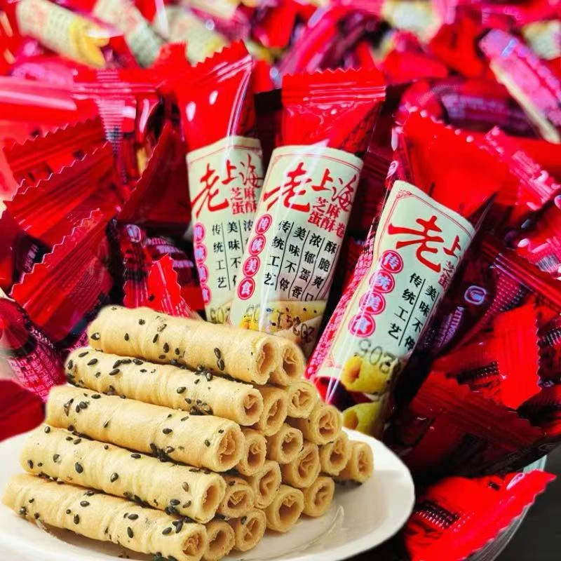 【20包/箱】老上海芝麻蛋酥卷鸡蛋卷网红休闲早餐办公室解馋零食