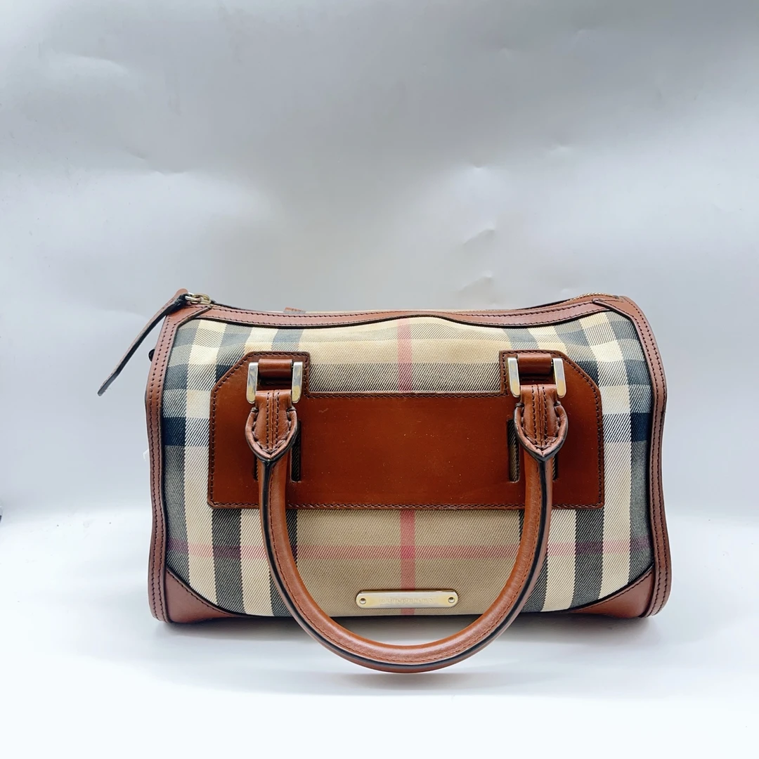 95新 BURBERRY/博柏利   格纹手提包 1408 8570
