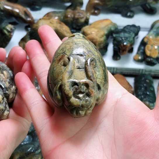 岫岩河磨玉（透闪石质玉）把件未镶嵌