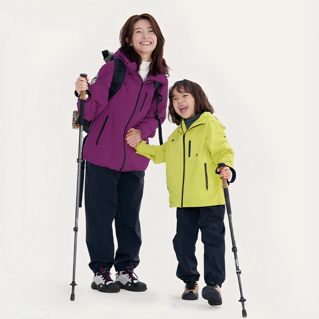 【亲子探险者】防泼水面料压胶拉链秋款儿童冲锋衣男童冲锋衣12661