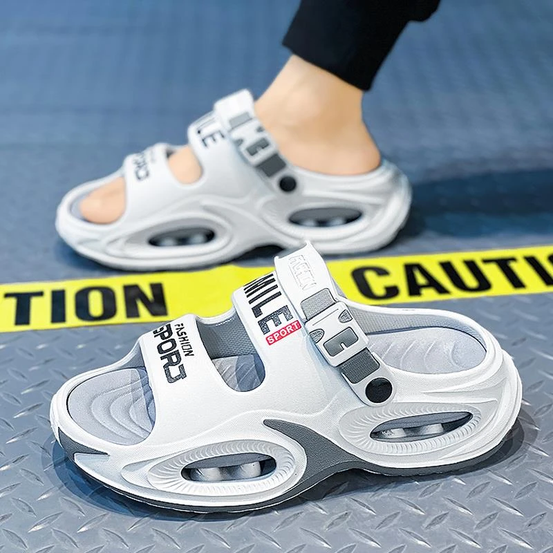 凉鞋男士夏季外穿软底不累脚开车办公室上班两用运动大码沙滩拖鞋