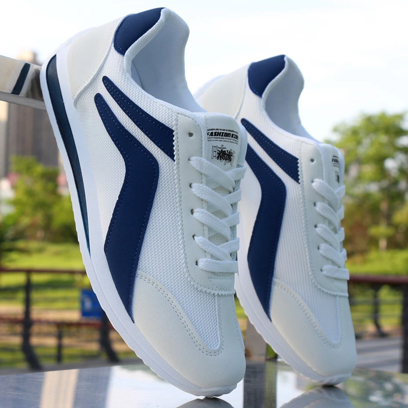 男鞋夏季透气潮流休闲网面阿甘鞋男士网鞋运动鞋百搭软底跑步鞋