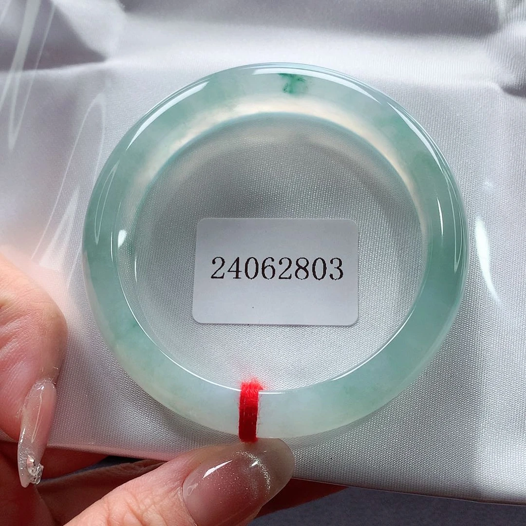 未镶嵌手镯翡翠91号，天然A货翡翠手镯