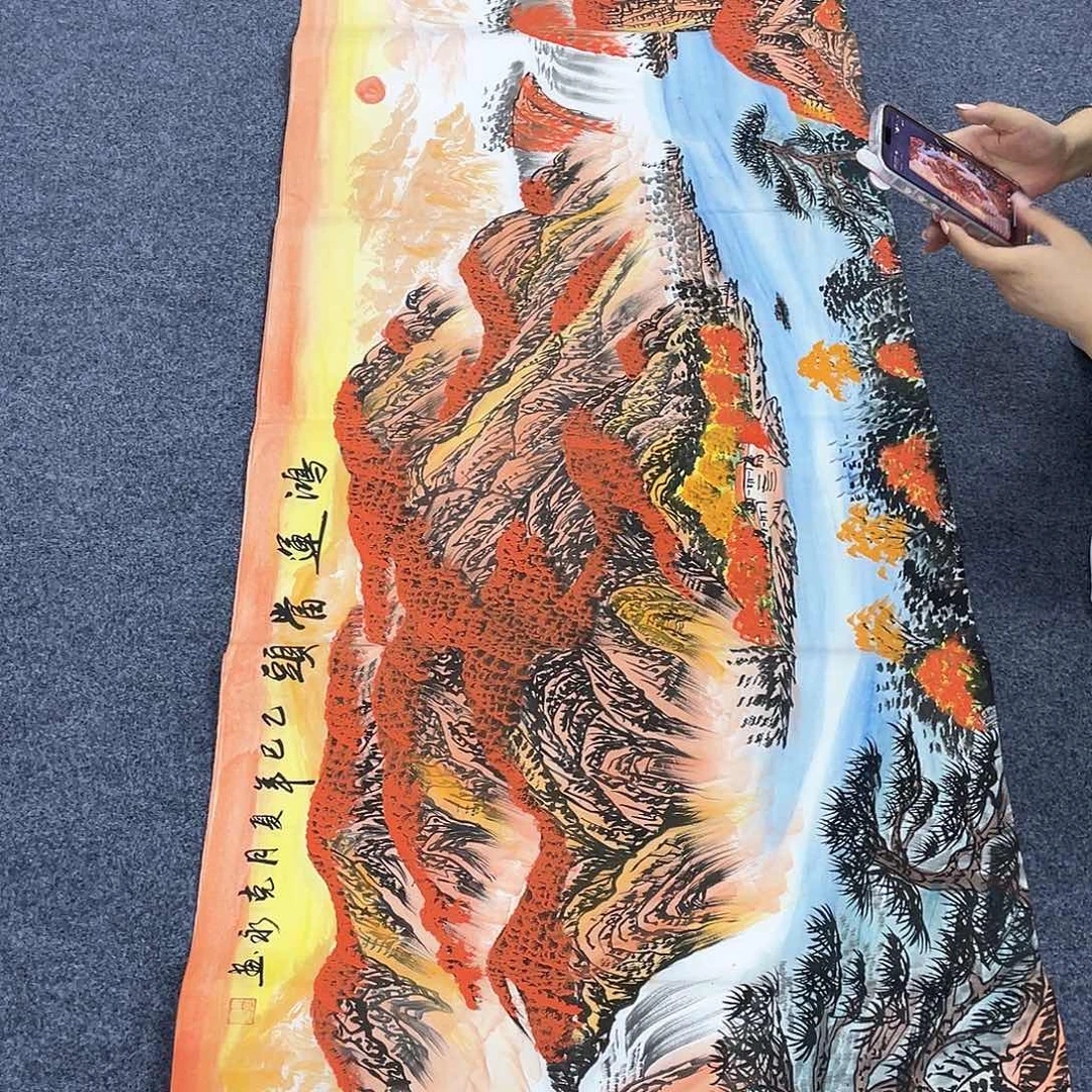国画作品小姐姐放漏…
