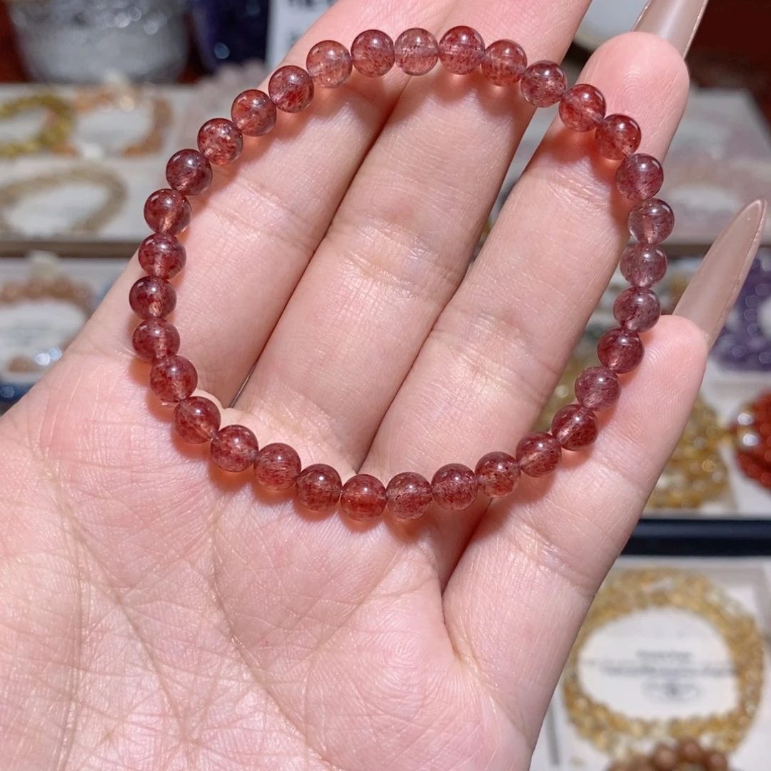 未镶嵌手链水晶草莓晶