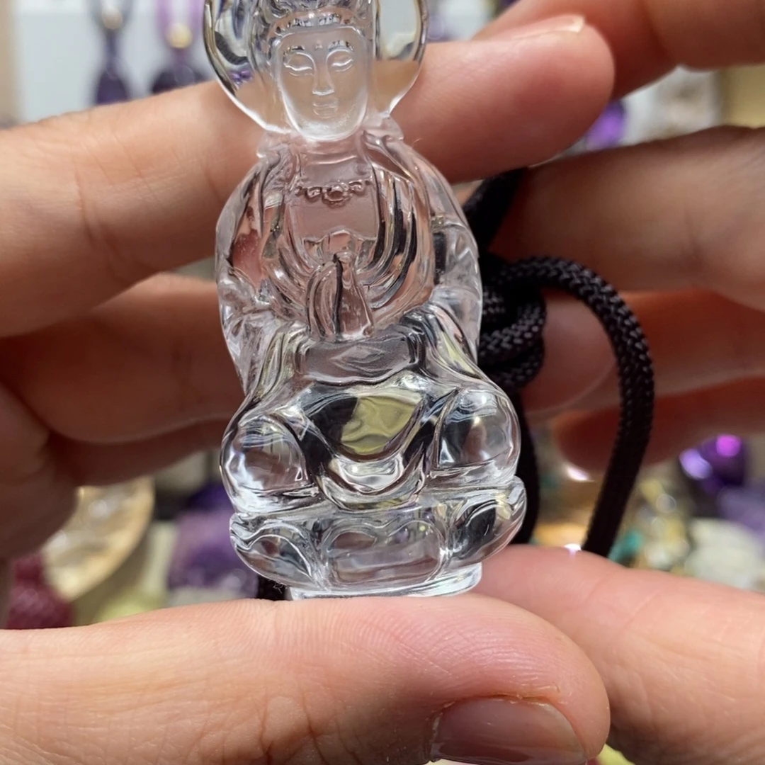 未镶嵌水晶吊坠(赠链)白水晶吊坠