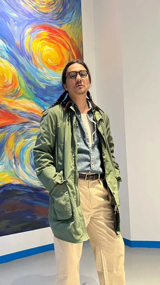 37号除暴王千源同款长版无蜡风衣男款外套防风