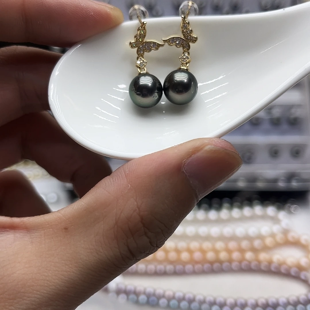 海水珍珠耳饰未镶嵌