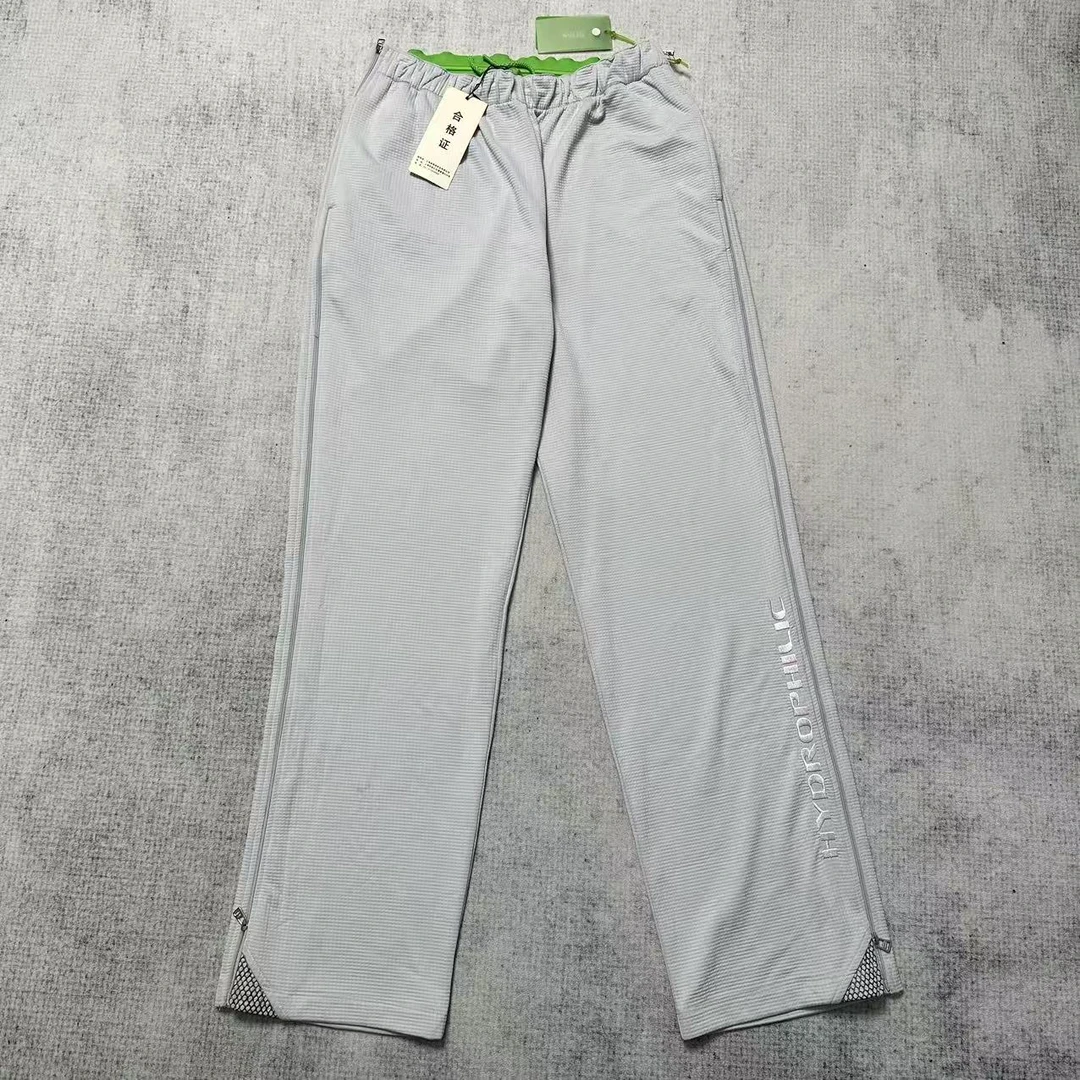 全新未使用 HugoBoss/雨果博斯 侧边拉链浅灰色卫裤/L码/带吊牌