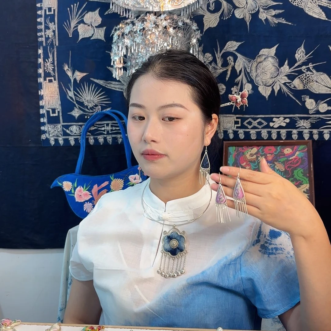 刺绣刺绣民族风复古风耳环