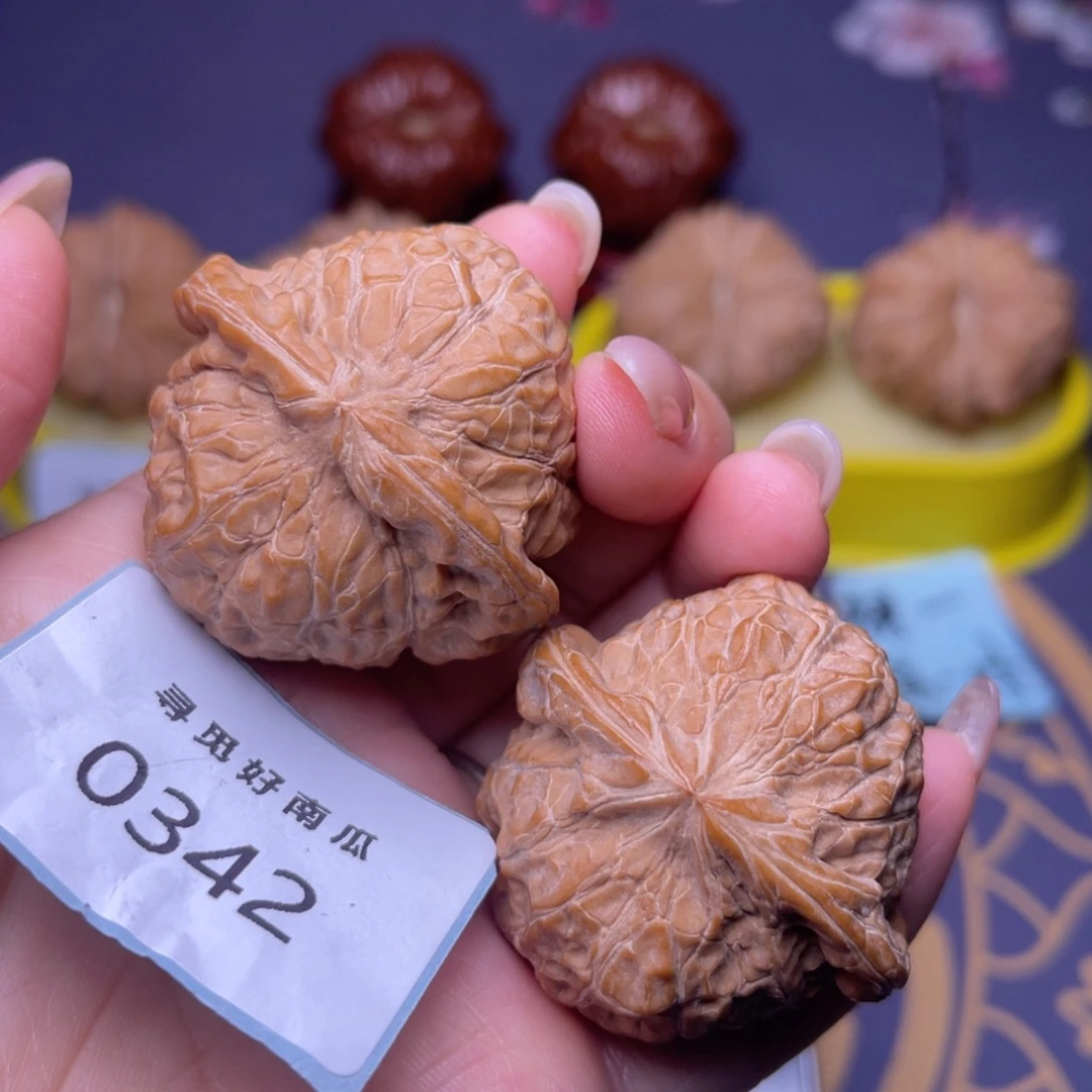 把件文玩核桃南瓜墩 41 0342