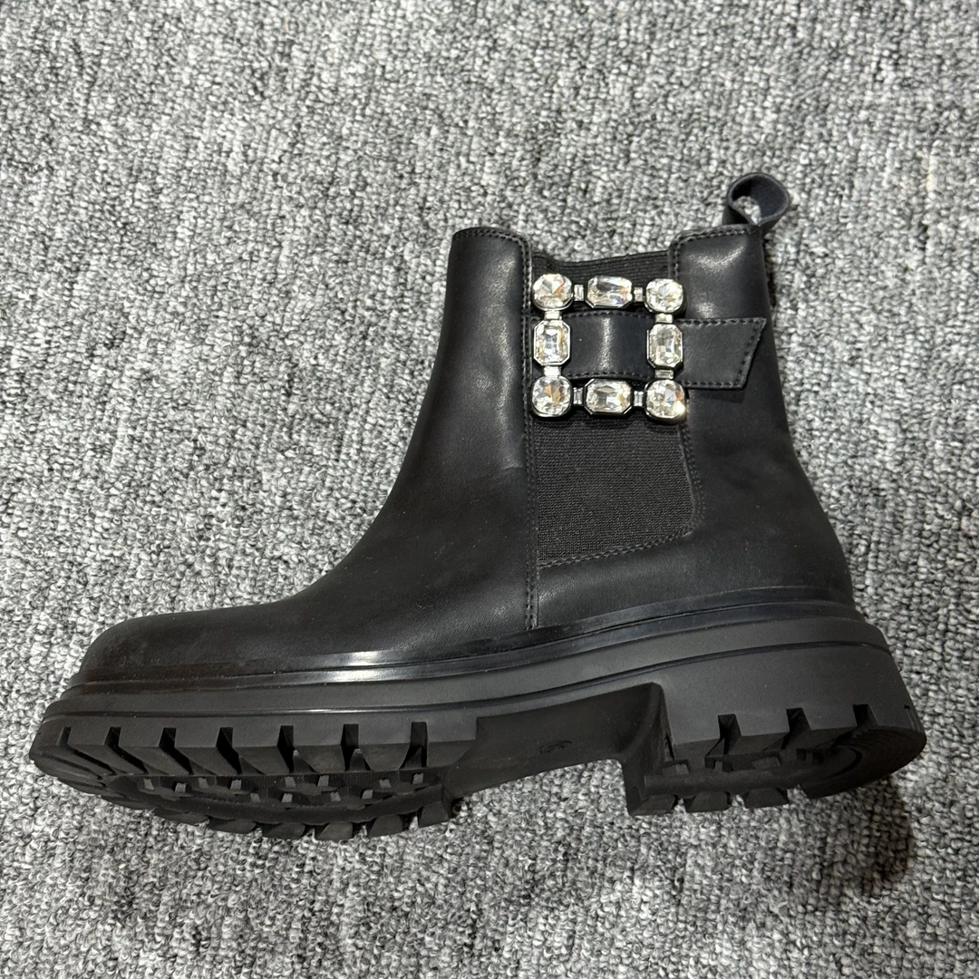 25年新款女鞋百搭时尚个性舒适时装靴-0278