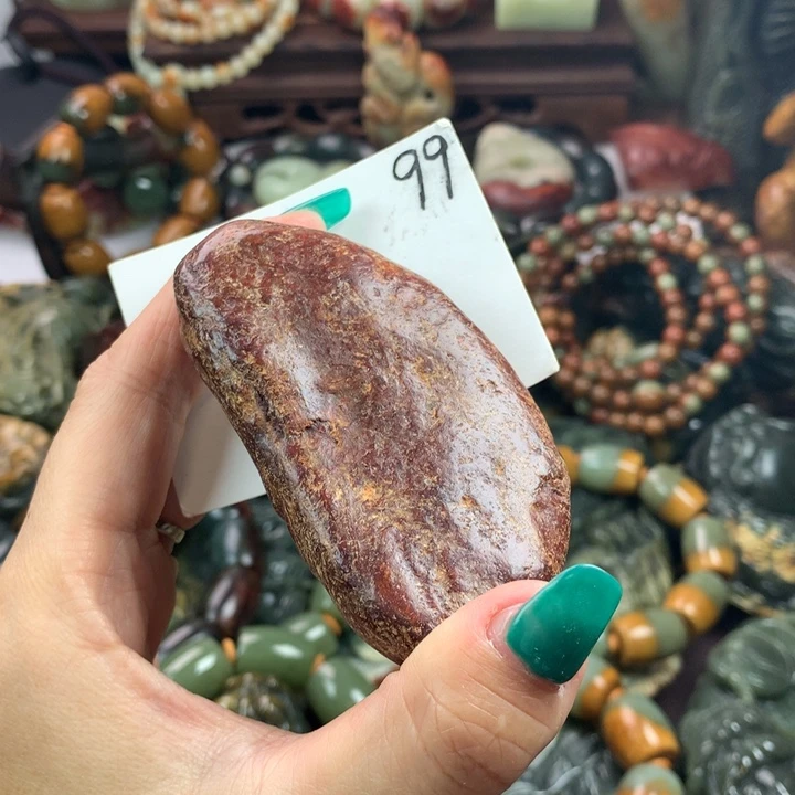 岫岩河磨玉（透闪石质玉）把件未镶嵌