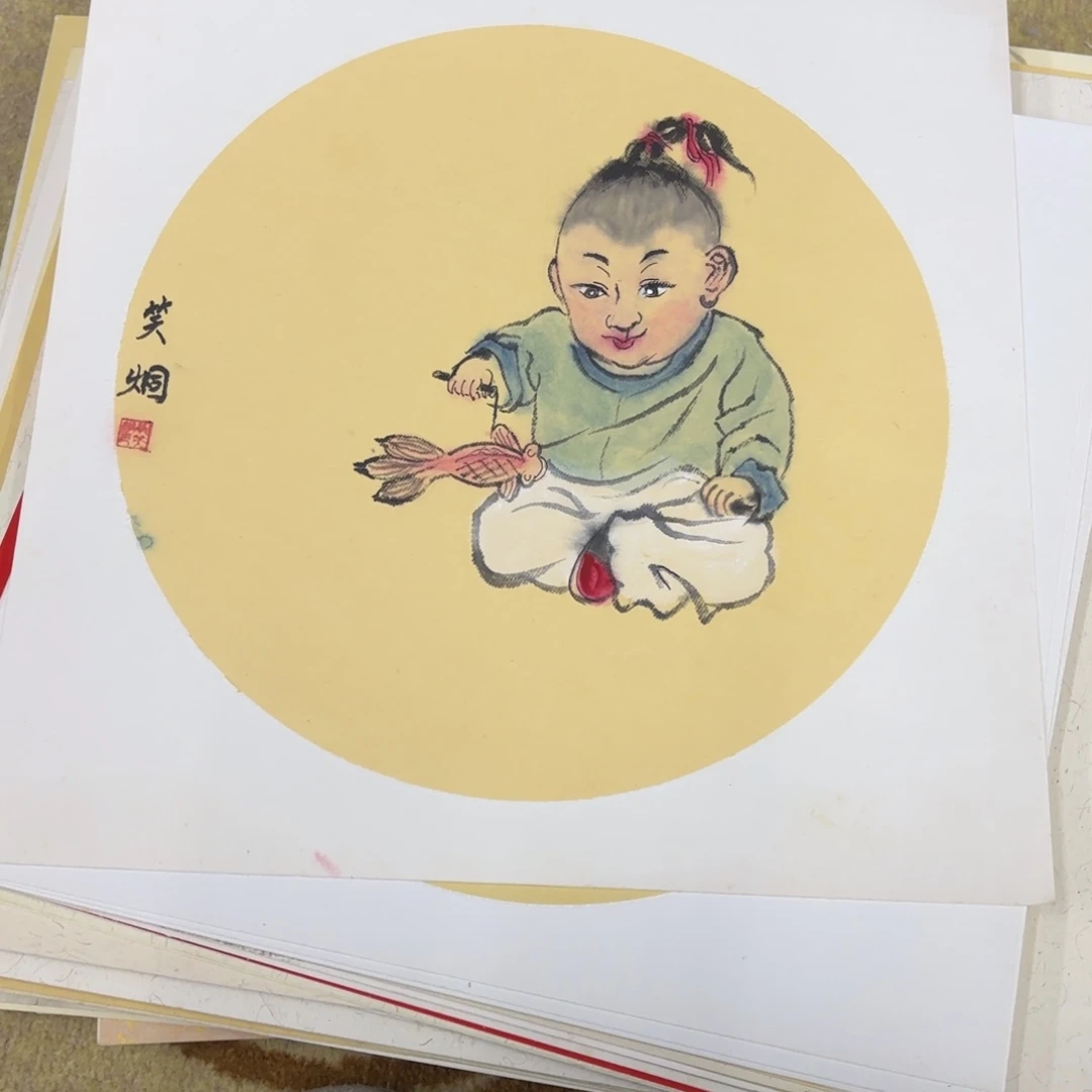 国画33-33卡纸作品艺